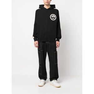 Barrow Hoodie With Crochet Sleeve Stripe M